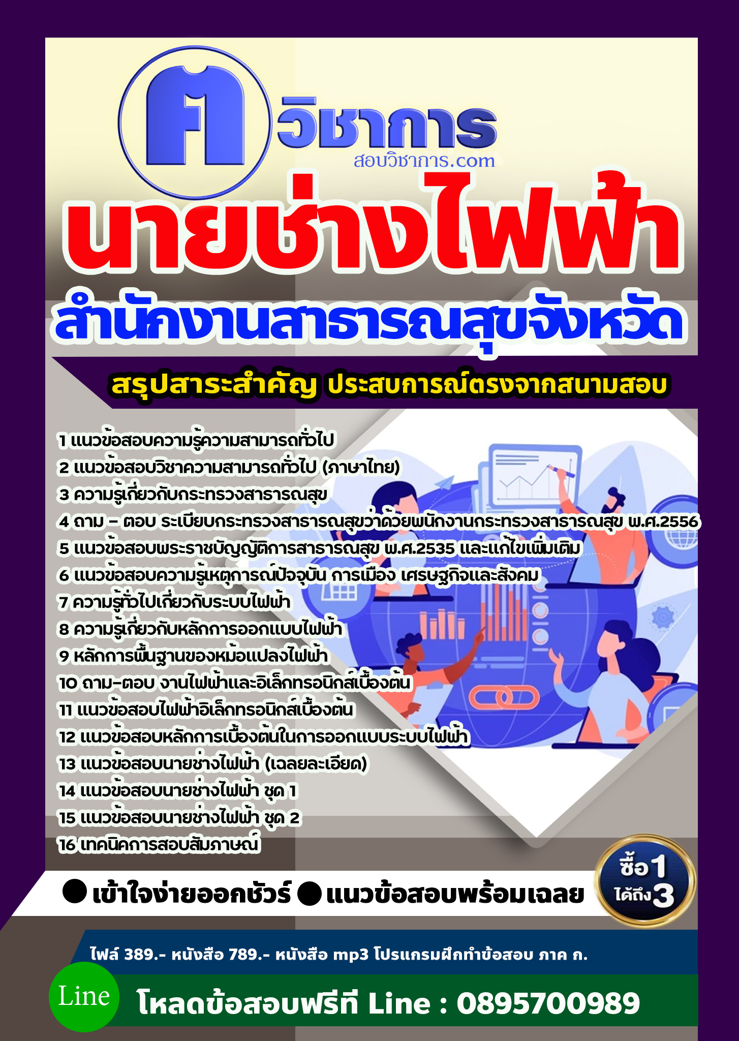 แนวข้อสอบนายช่างไฟฟ้า สำนักงานสาธารณสุข 2568