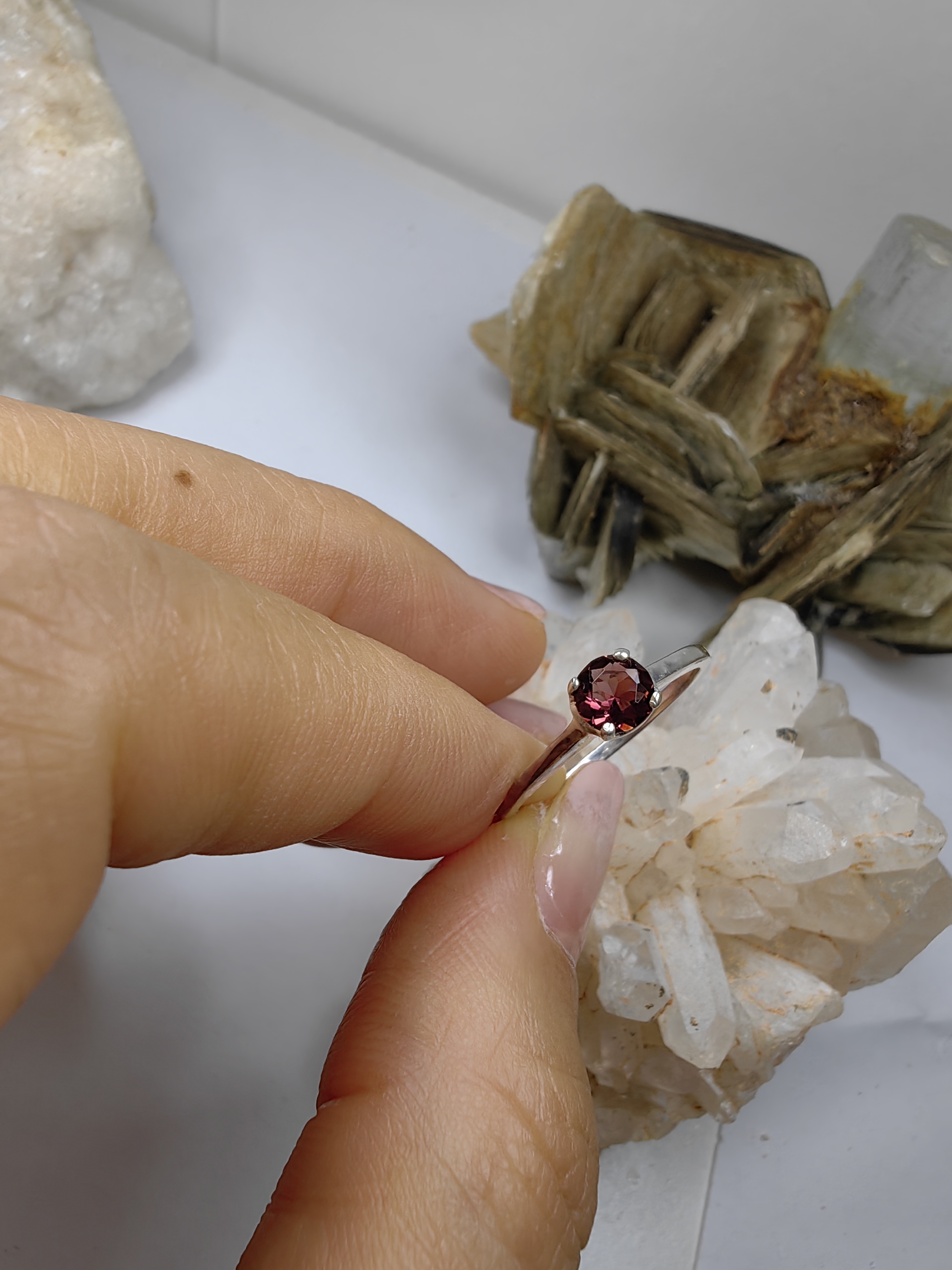 ทับทิม เงินแท้ 92.5% Ruby 925 Sterling Silver Ring