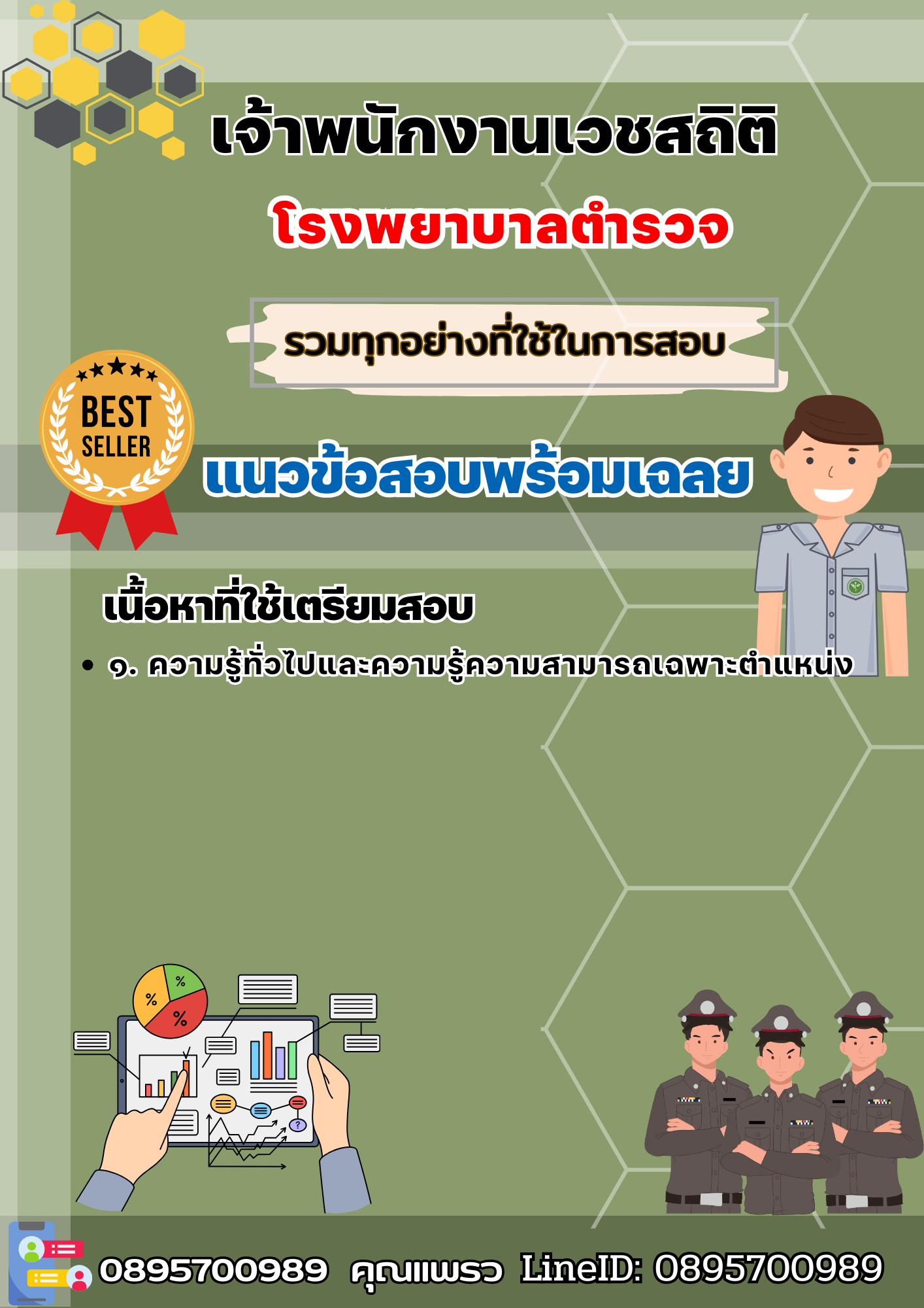 เเนวข้อสอบพนักงานเปล โรงพยาบาลตำรวจ 2568