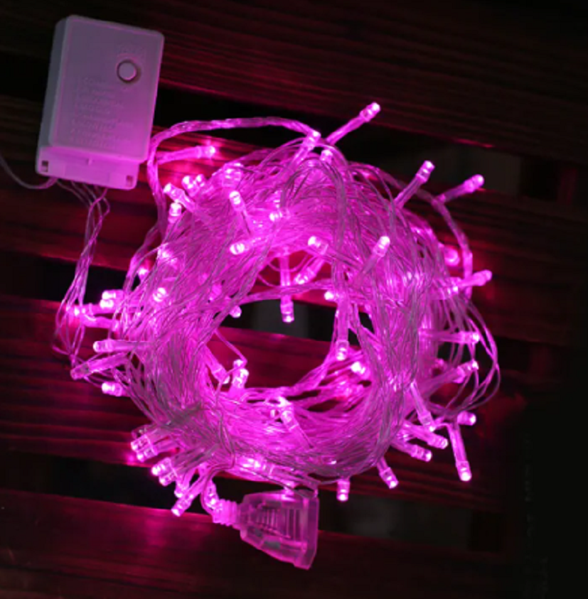 ไฟปีใหม่ ไฟหยดน้ำ กันน้ำ LED ไฟประดับ ความยาว 8เมตร แบบกระพริบ ปรับได้ หัวคริสตัล 8m. ไฟประดับ ไฟตกแต่ง ไฟคริสต์มาส