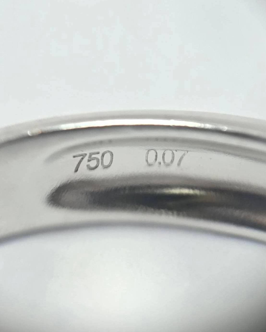 🚫ปิดการขาย(SoIdOut)🚫แหวนทองคำขาว 18K Jubilee ตัวเก่ายุค 2010's เพชรเกสร 7 ตัง 1 เม็ด น้ำ 97-98 ความสะอาด vvs ไซส์ 56 น้ำหนัก 4.08 กรัม ราคา 9,300.-(Net)