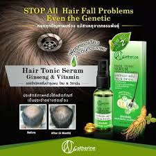 Catherine Hair Tonic Serum Ginseng & Vitamins 30 ml แคทเธอรีน แฮร์โทนิค จินเส็ง & วิตามิน 30 มล.