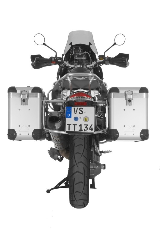 Touratech ZEGA Pro2 Aluminium Pannier System "And-S" 38/45 liter with stainless steel rack for BMW R1200GS up to 2012/ R1200GS Adventure up to 2013