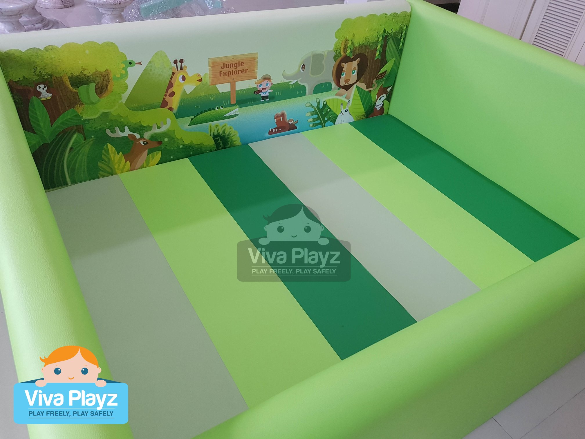 คอกกั้นเด็ก ลาย Jungle Explorer