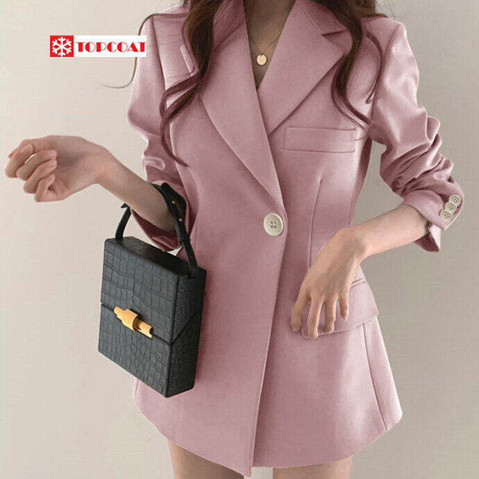 เดรสสูท สูทเดรส สีดำ สีน้ำตาล สีชมพูพาสเทล สีครีม