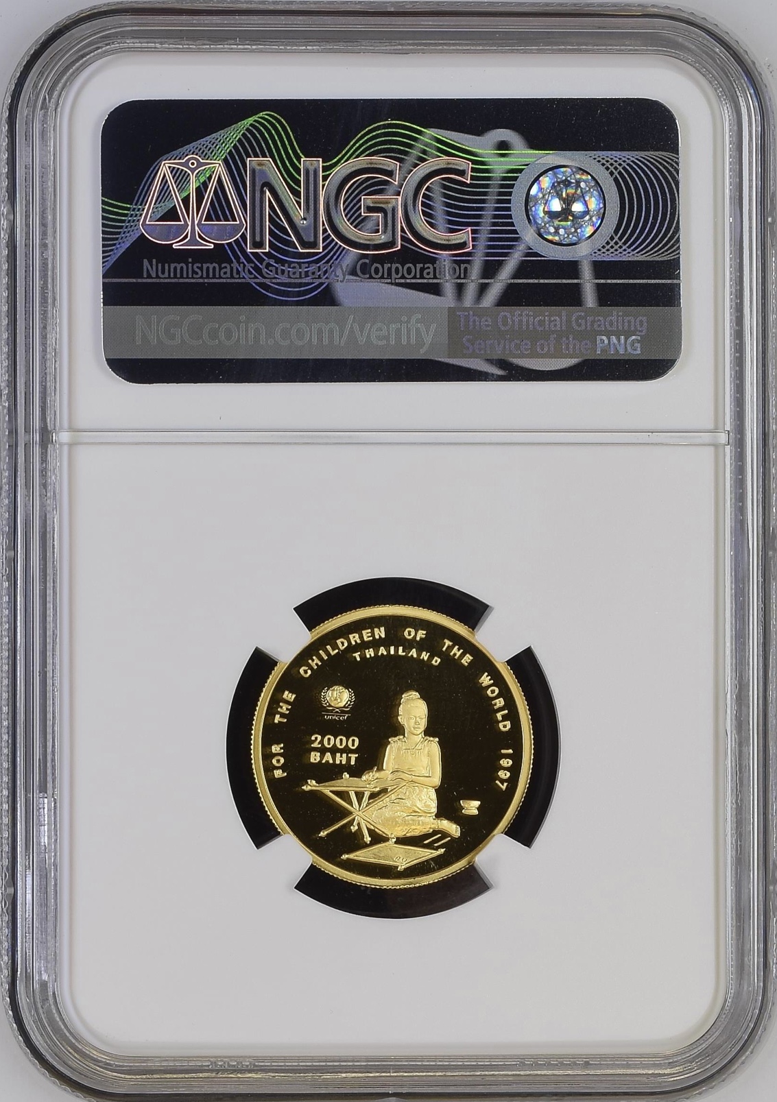 เหรียญทองคำเด็กเขียนกระดาน 50 ปี องค์การทุนเพื่อเด็กแห่งสหประชาชาติ