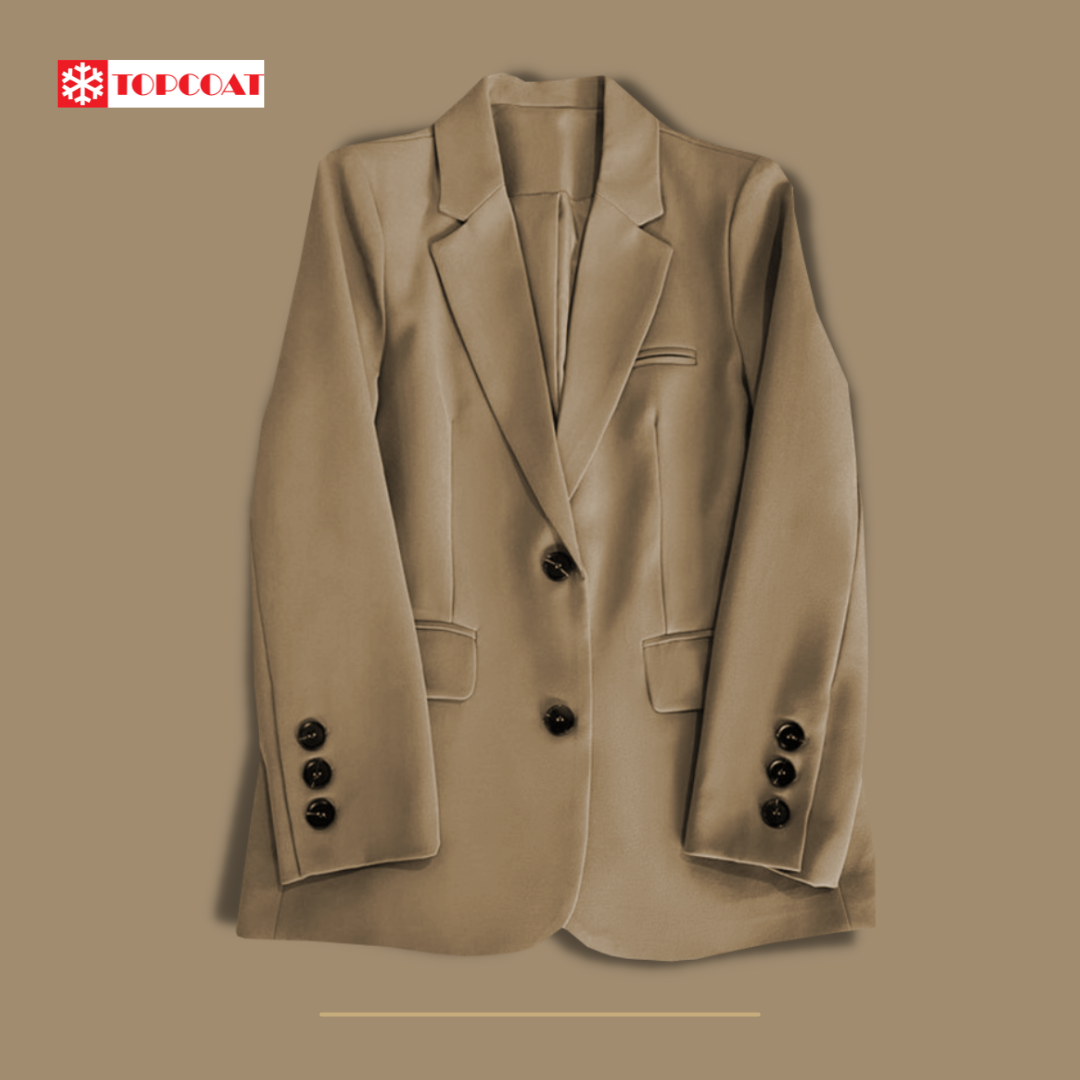 สูทเบลเซอร์ผู้หญิง ทรงเข้ารูป 2กระดุม สีพาสเทล ครีม ชมพู เขียว ดำ ขาว ครีมอ่อน น้ำตาล