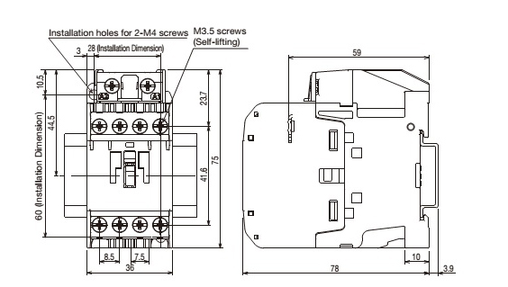 MITSUBISHI แมกเนติก S-T10 220V ST-10 (AC1=20A) มิตซูบิชิ ขอบิลภาษีได้ A1