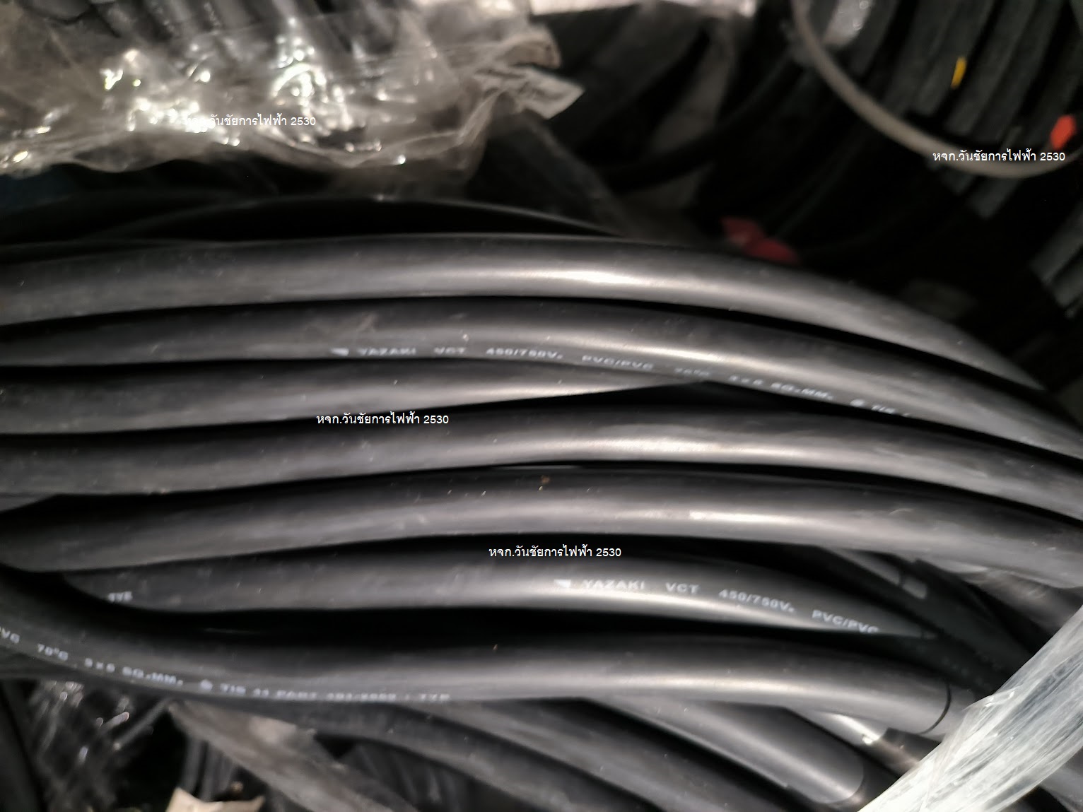 THAI YAZAKI สายไฟ VCT 3x6 ยาซากิ YAZAKI (ม้วน = 1เมตร) แบ่งตัด มัดจำก่อนตัดส่ง เนี่องจากกลัวไม่รับสินค้า