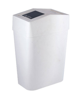 ถังขยะทรงเหลี่ยม ฝาสวิง 18 ลิตร