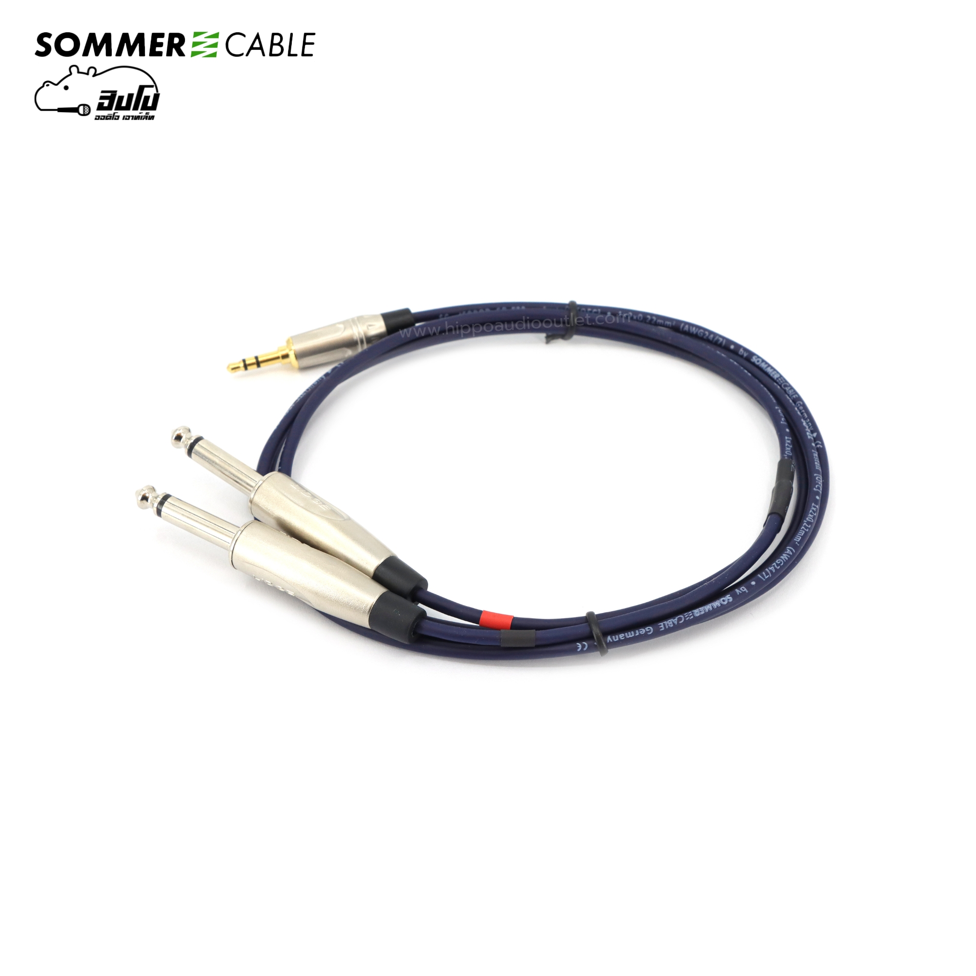 สาย SOMMER 3.5TRS 6.35 TSx2 SC B5 1.5 BLU(สีน้ำเงิน)