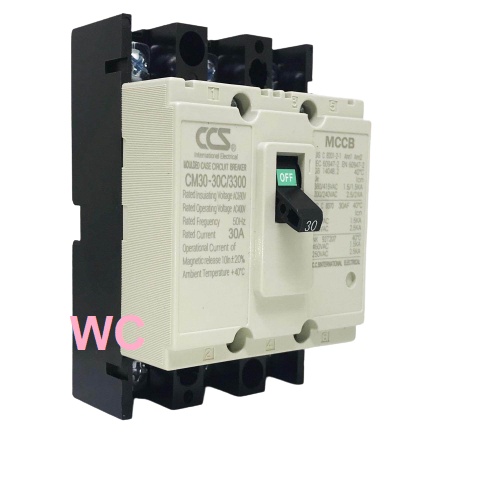 เบรกเกอร์ BREAKER รุ่น CM30-30CW 3P ขนาด 10A 15A 20A 30A MCCB แบรนด์ CCS