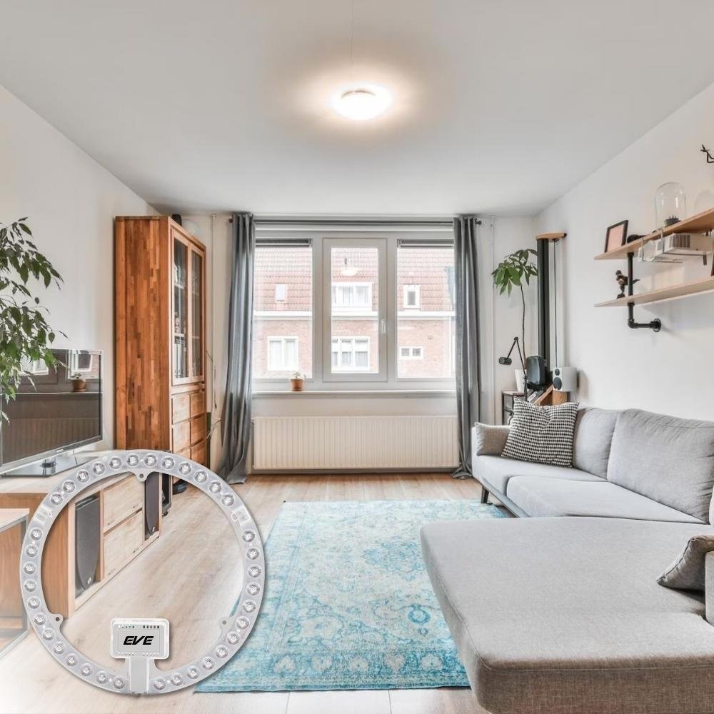 EVE หลอดไฟLED โคมซาลาเปา Ceiling Kit แผงไฟ LED 24W 36W Daylight ยี่ห้อEVE ชุดกึ่งดวงโคมLED แถบแม่เหล็ก