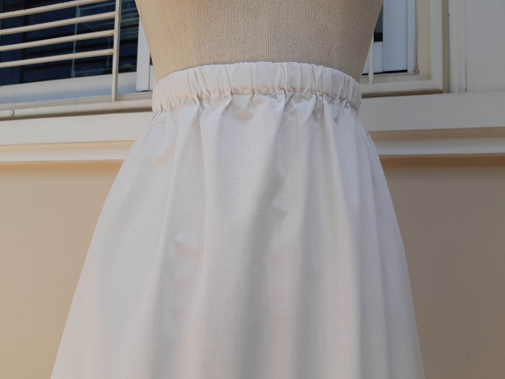 กระโปรงวินเทจสีขาว ชายระบายลูกไม้ งานญี่ปุ่นน่ารักๆ
