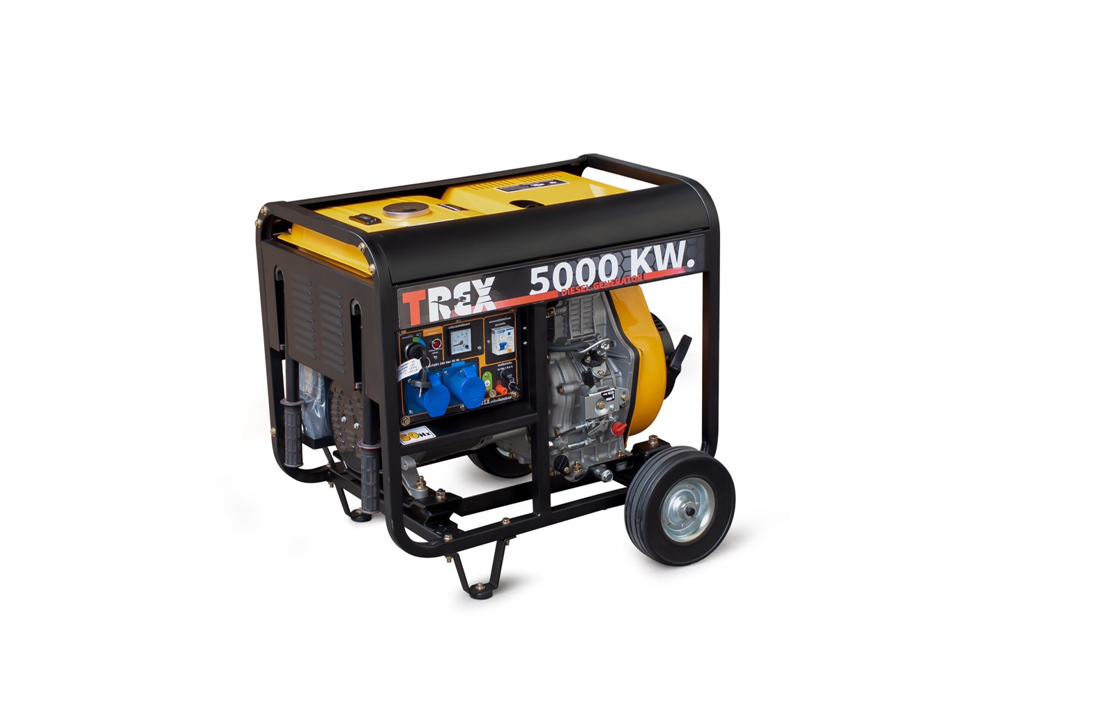เครื่องปั่นไฟดีเซลทีเร็ก T-REX 5kW 4 จังหวะ 10.5HP รุ่นโป่ง G5kW.