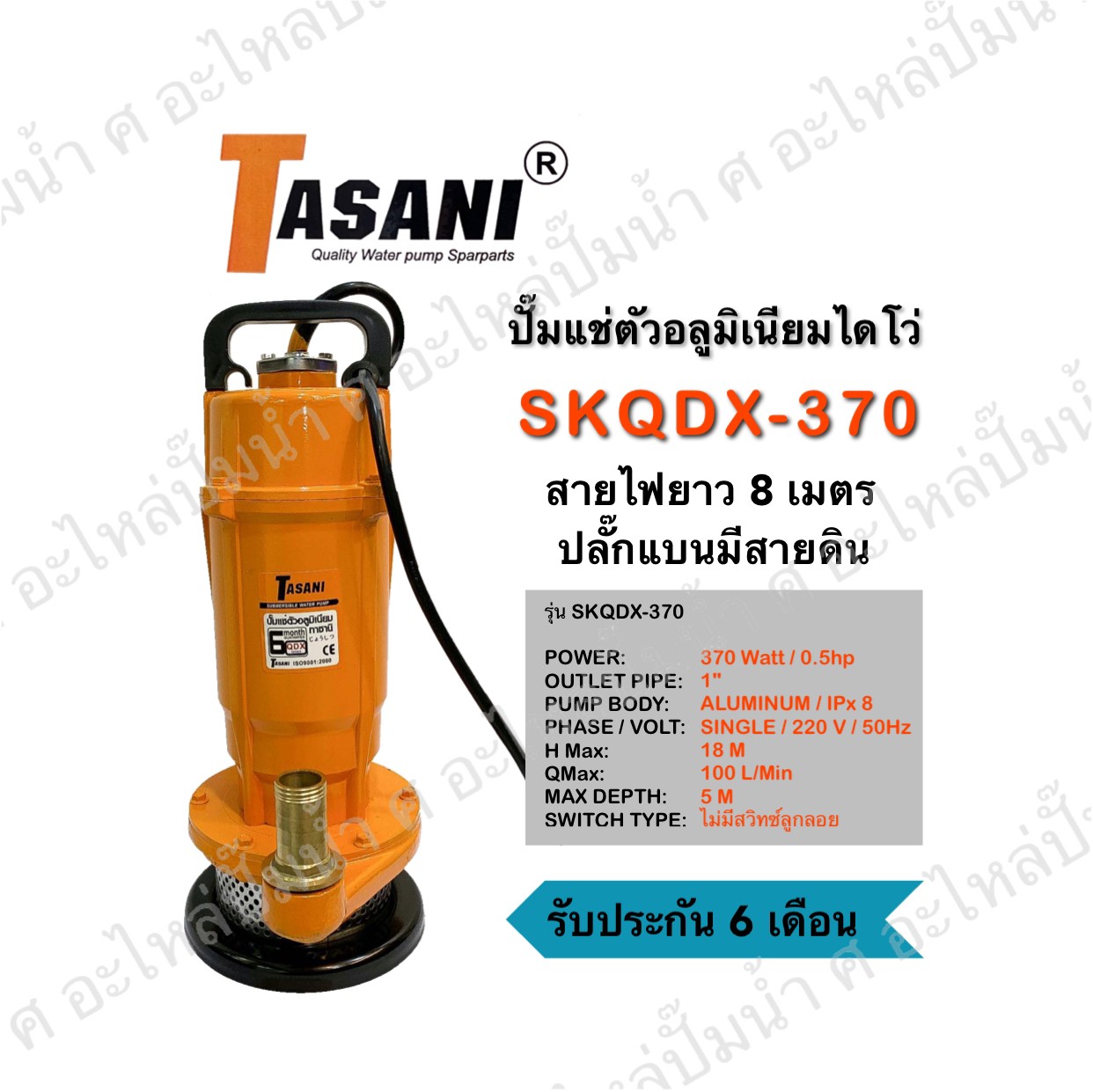 ปั๊มแช่ TASANI รุ่น SKQDX-370 (1")