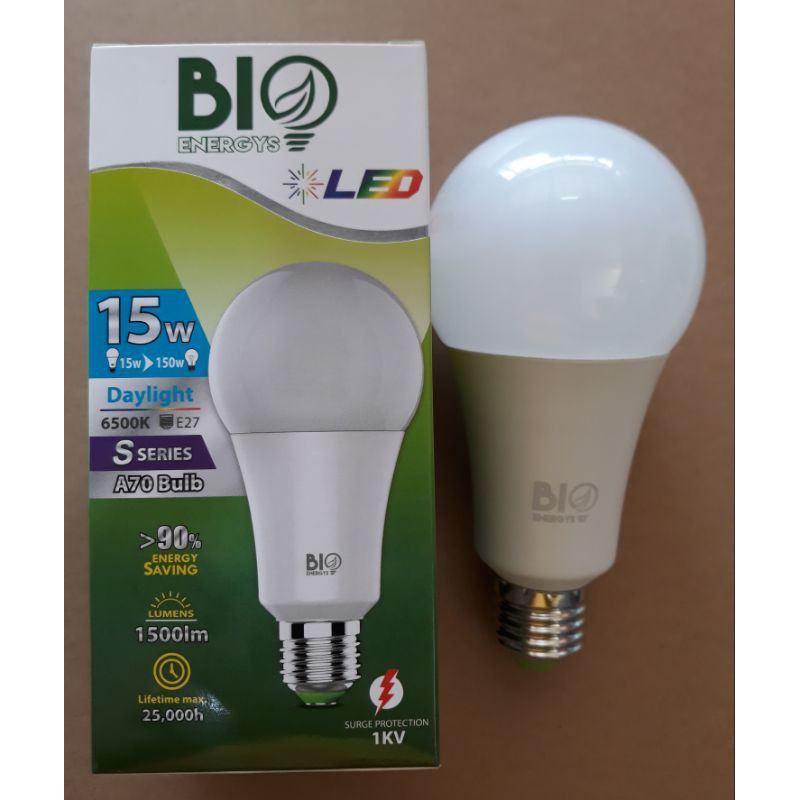 หลอดไฟ BULB ยี่ห้อ BIOBULB ENERGYS ขนาด 9W 13W 15W 18W มีป้องไฟกระชาก รุ่น MIKE ทนมาก E27