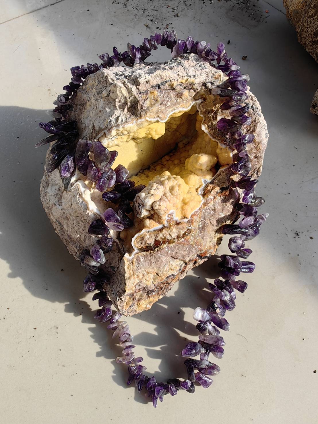 Amethyst Necklace สร้อยคออเมทิตส์ L 70 cm. 995.00 ct.