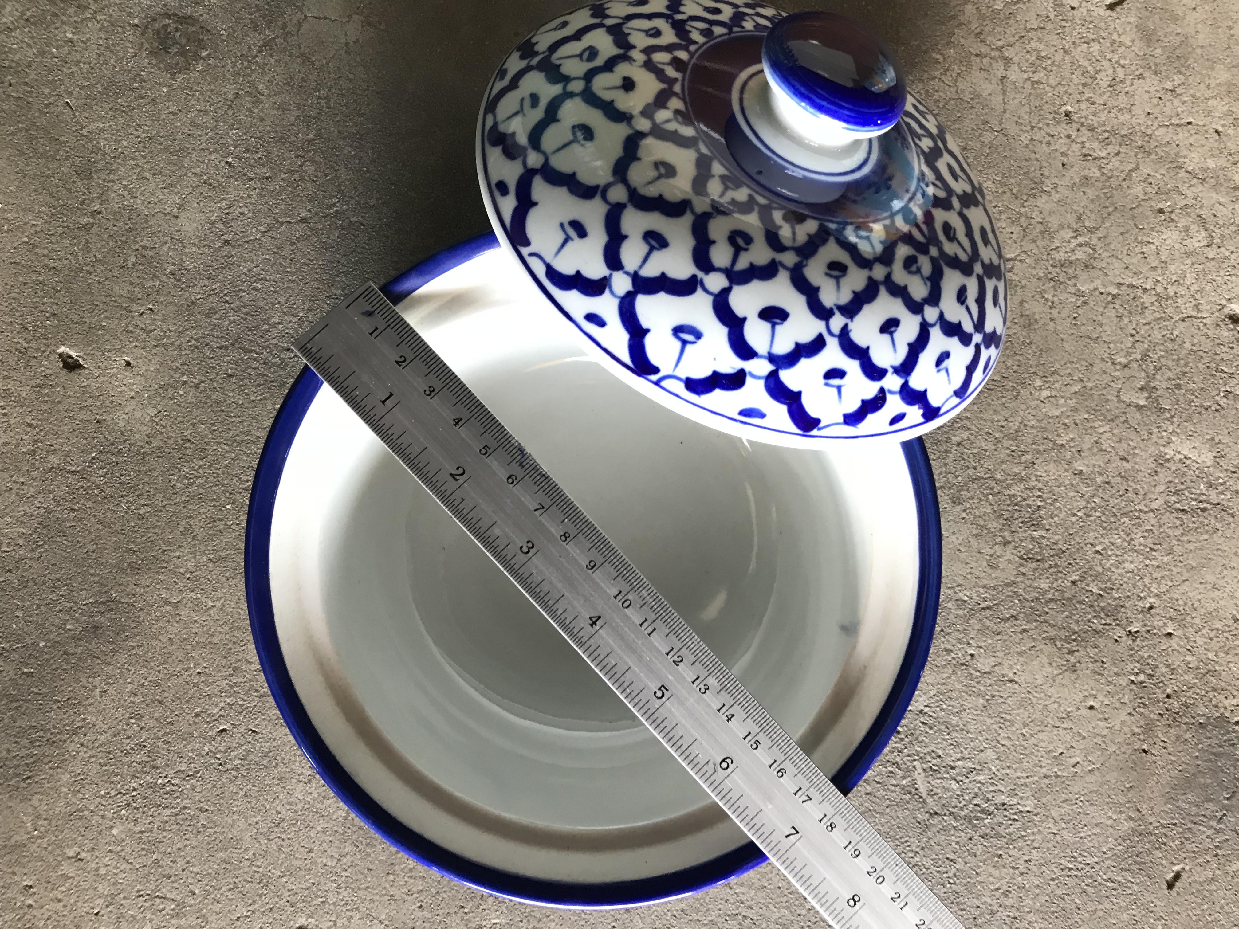 ถ้วยฝาปิดลายไทย7"