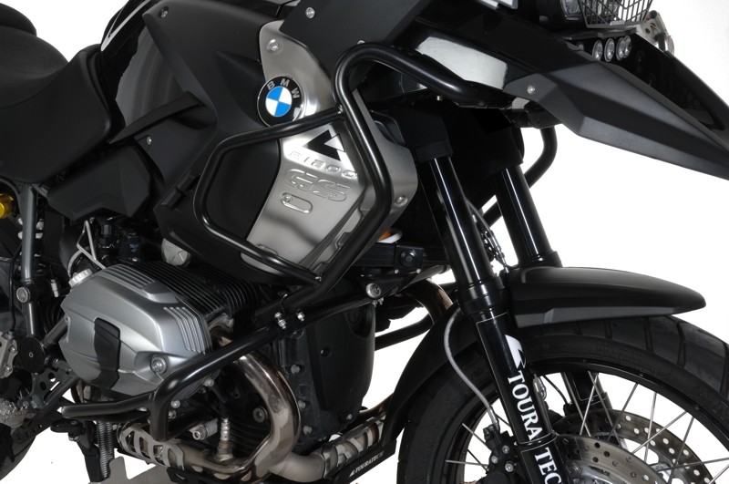 Touratech Fairing crash bar *stainless steel* black, for BMW R1200GS (2008-2012)