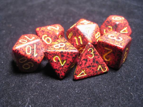 [ลูกเต๋า] Chessex: Mercury Poly 7-dice Cube