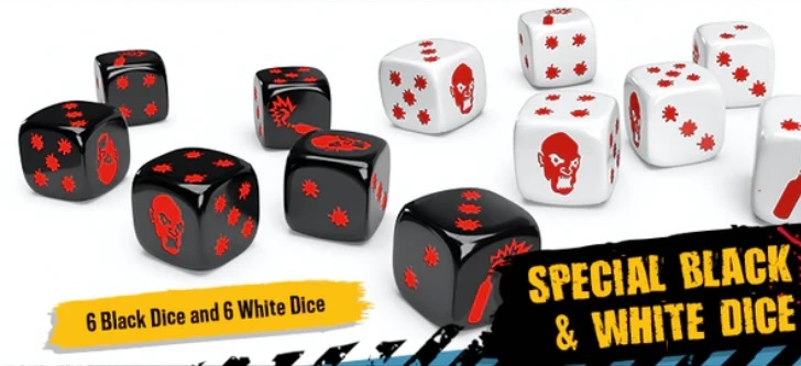 Zombicide 2nd: Special black & white dice