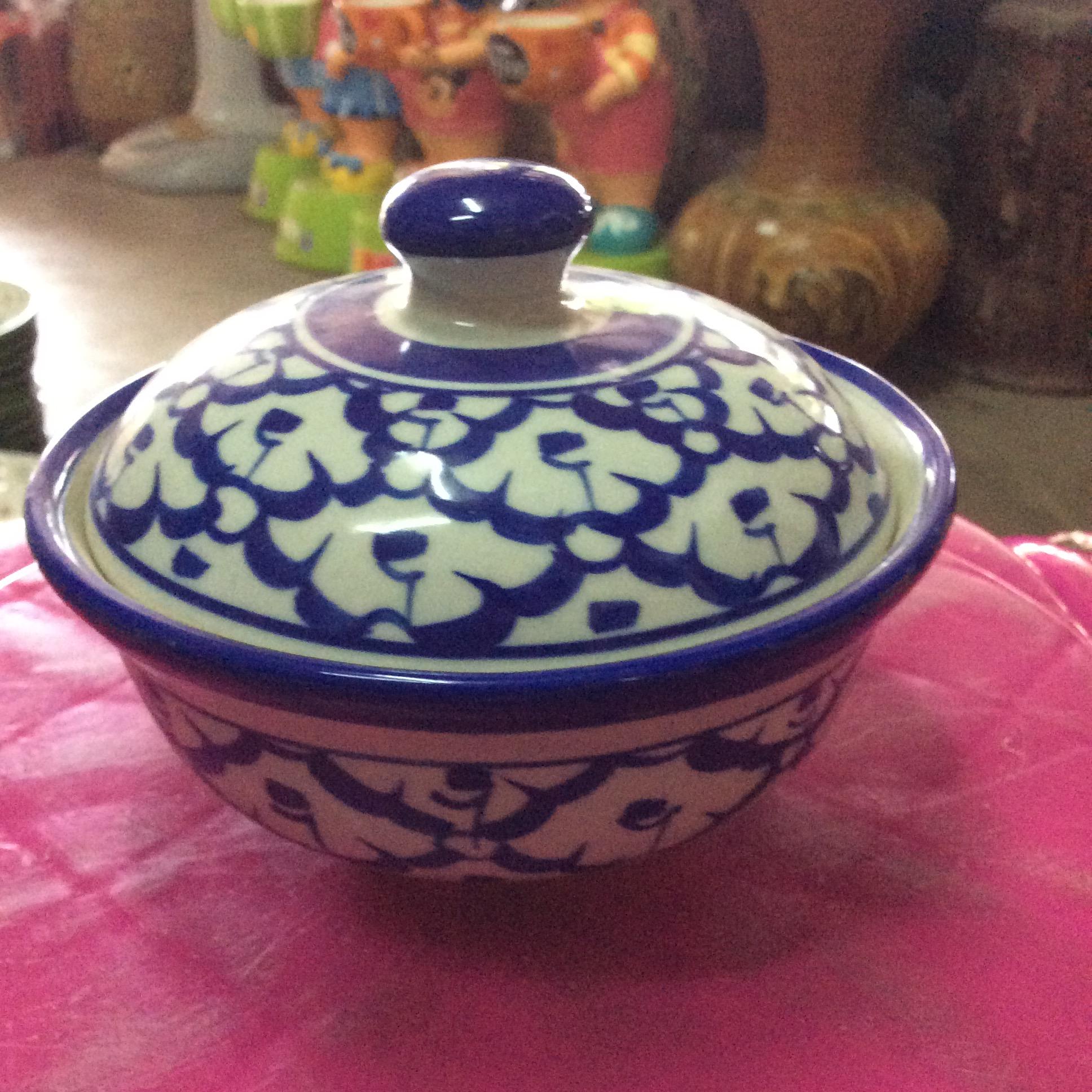 ถ้วยฝาปิดลายไทย5"