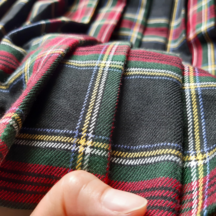 กระโปรงพลีทจีบรอบลายสก็อต