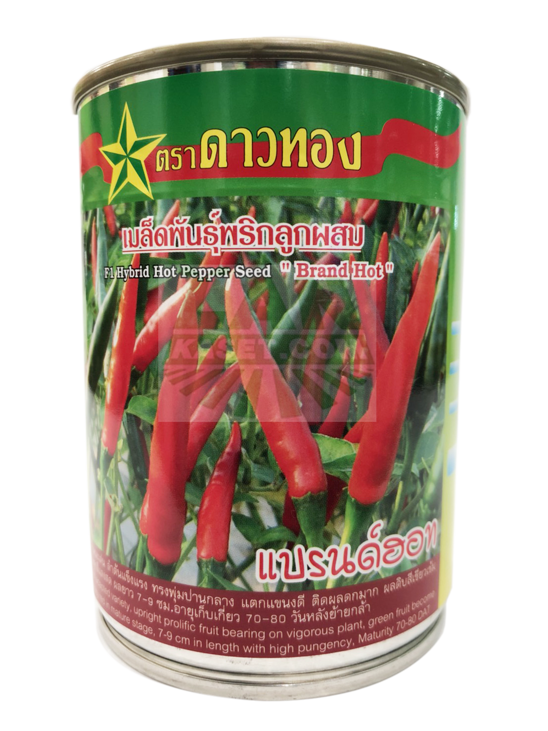 เมล็ดพันธุ์พริกลูกผสม แบรนด์ฮอท (50กรัม)