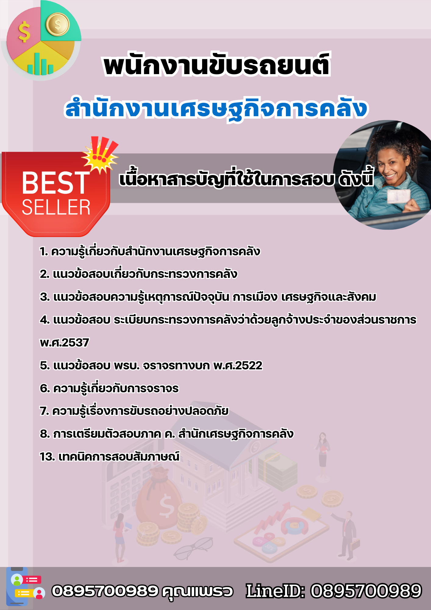 แนวข้อสอบพนักงานขับรถยนต์ สำนักงานเศรษฐกิจการคลัง 2568