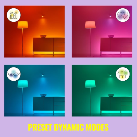 WiZ หลอดไฟเปลี่ยนสีอัจฉริยะ ขนาด 8.5 และ 13 วัตต์ 16 ล้านสี ถนอมสายตา หรี่ไฟได้ รับประกัน 2 ปี