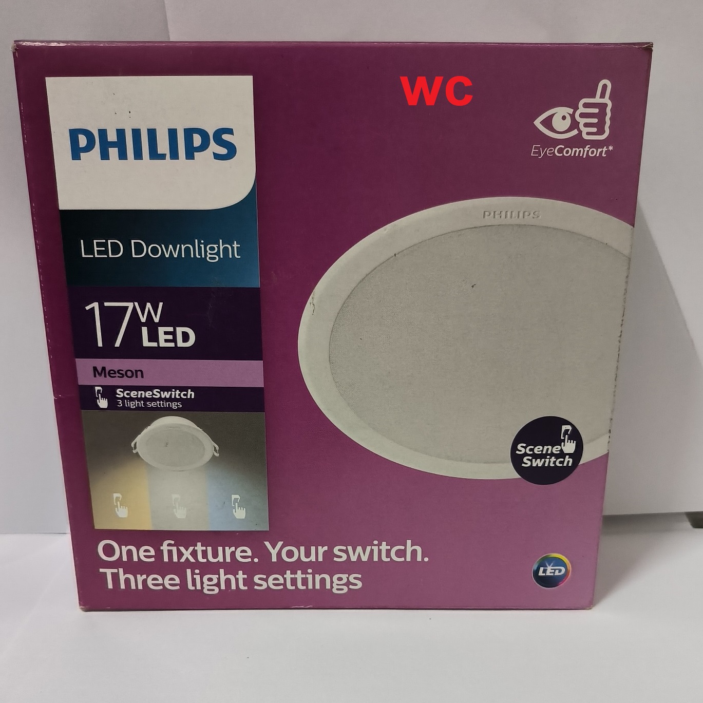 Philips โคมไฟฝั่งฝ้า สลับแสง ฟิลลิป์ 6นิ้ว 17W 3สีในโคมเดียว MESON ColorChange ดาวน์ไลท์ LED DAYLIGHT COOLWHITE WARMWHITE