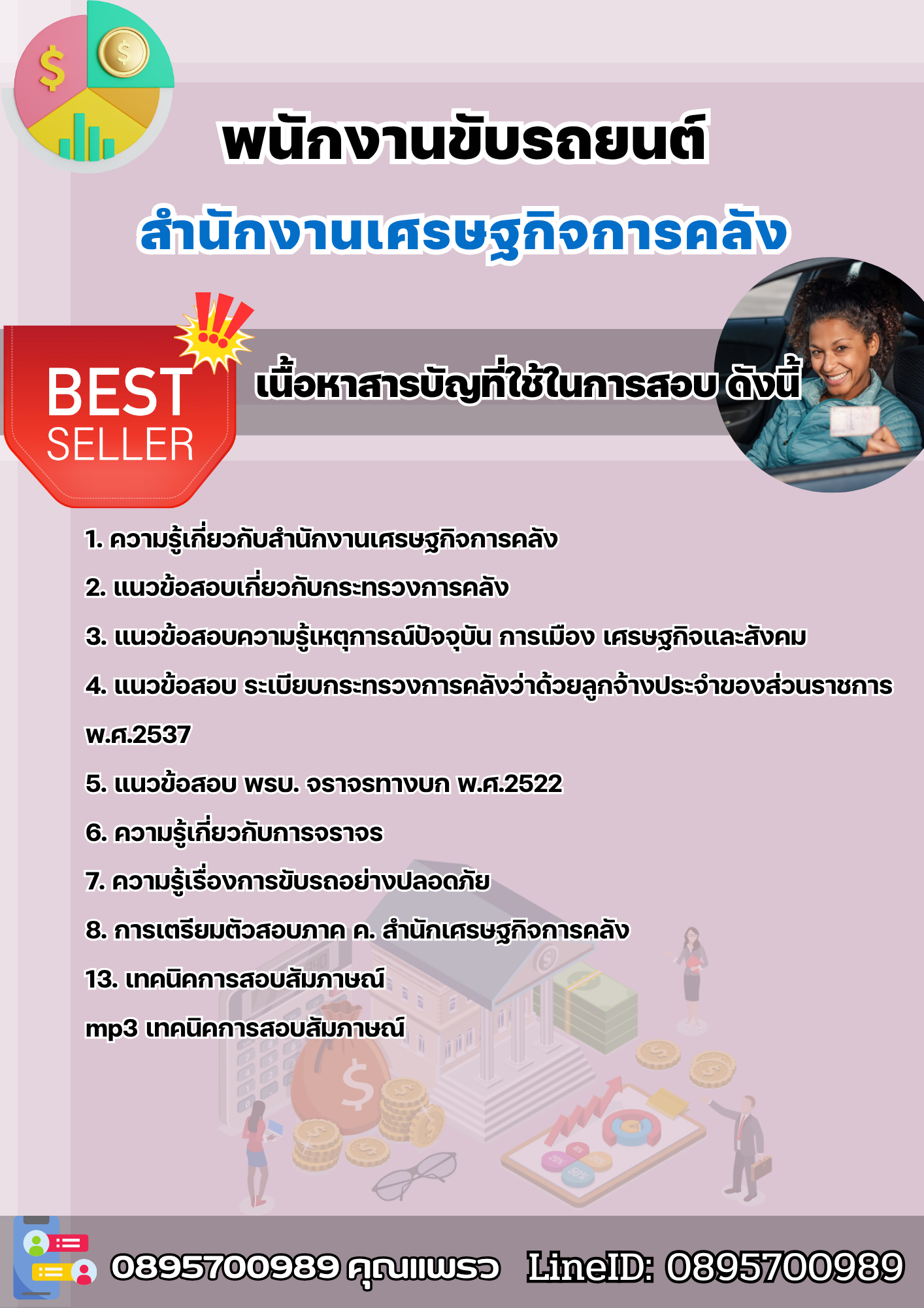 แนวข้อสอบพนักงานขับรถยนต์ สำนักงานเศรษฐกิจการคลัง 2568