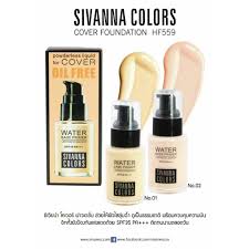 รองพื้นสูตรน้ำ ควบคุมความมัน Sivanna Colors Cover Foundation