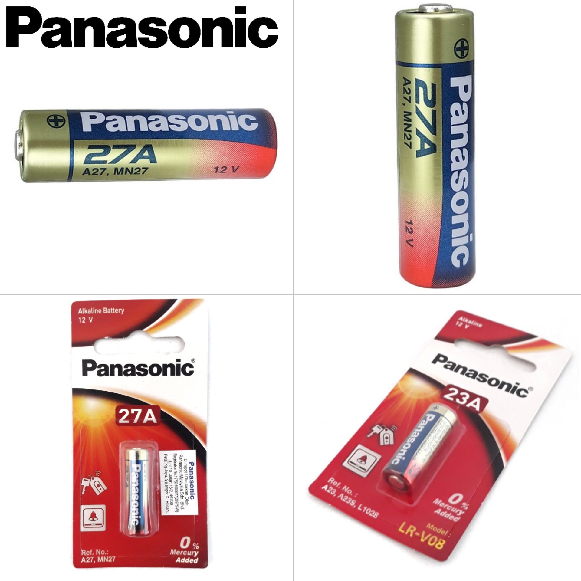 ถ่านอัลคาไลน์ 12V Panasonic LRV 27A Alkaline Battery จากตัวแทนจำหน่ายบ.พานาโซนิคซิลเซลล์ ขายสินค้าของแท้