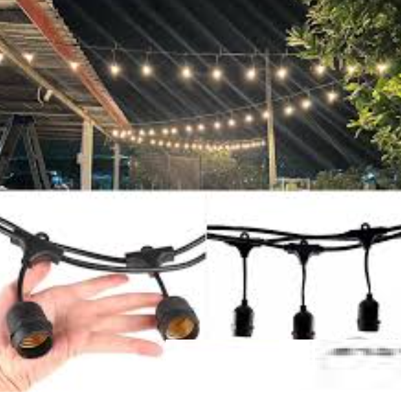 ไฟระย้า สายไฟห้อยระย้า LED EVE 5W 7W 9W 13W 5เมตร15หลอด 10เมตร30หลอด แสงขาว แสงส้ม ไฟแต่งสวนไฟตกแต่ง ไฟงานฉลอง ไฟปีใหม่ ไฟประดับเต็นท์