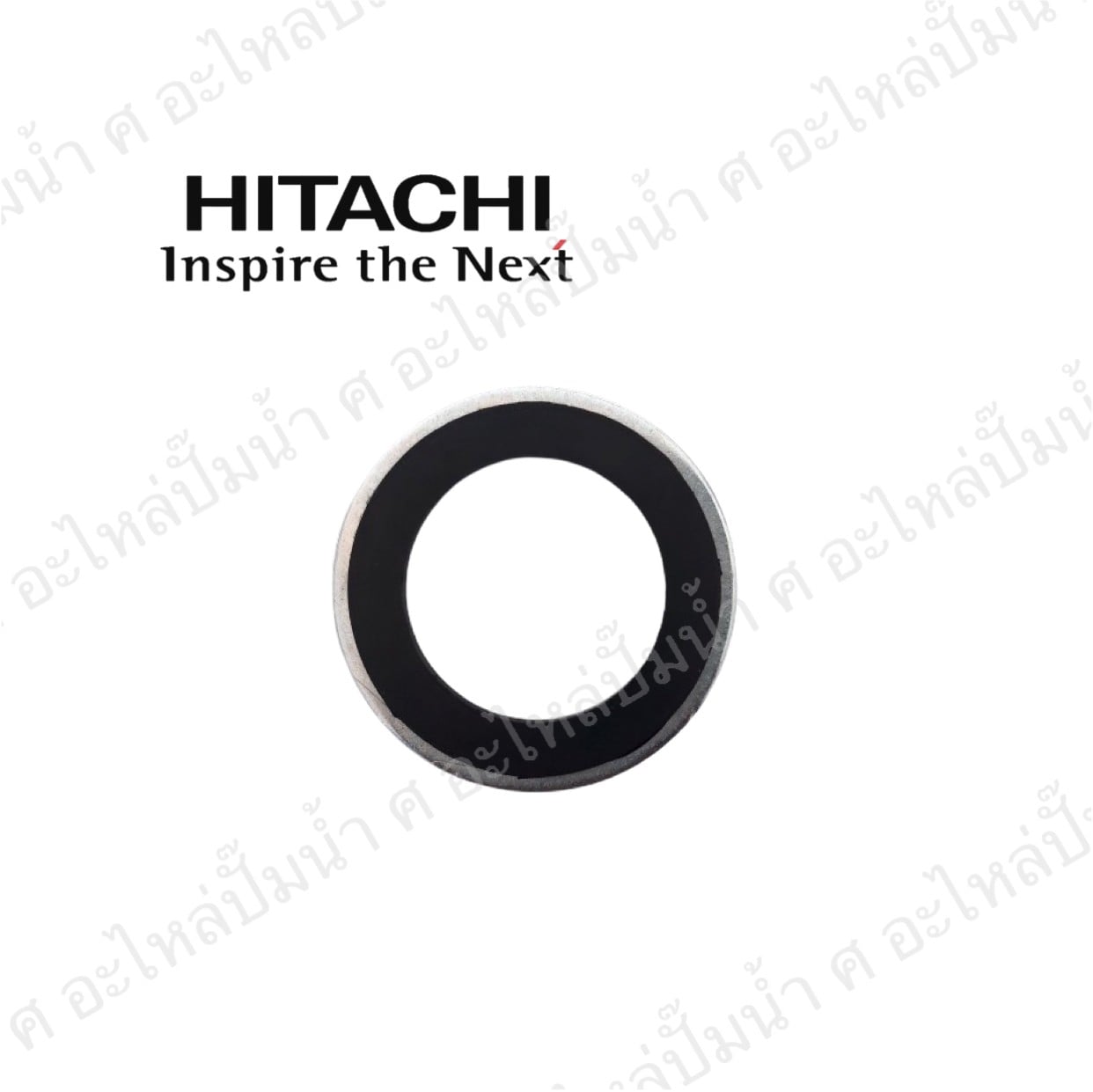 อะไหล่ฮิตาชิ#แหวนยางรองหน้าแปลนท่อทางดูดมีเหล็ก HTC 125-325 H แท้