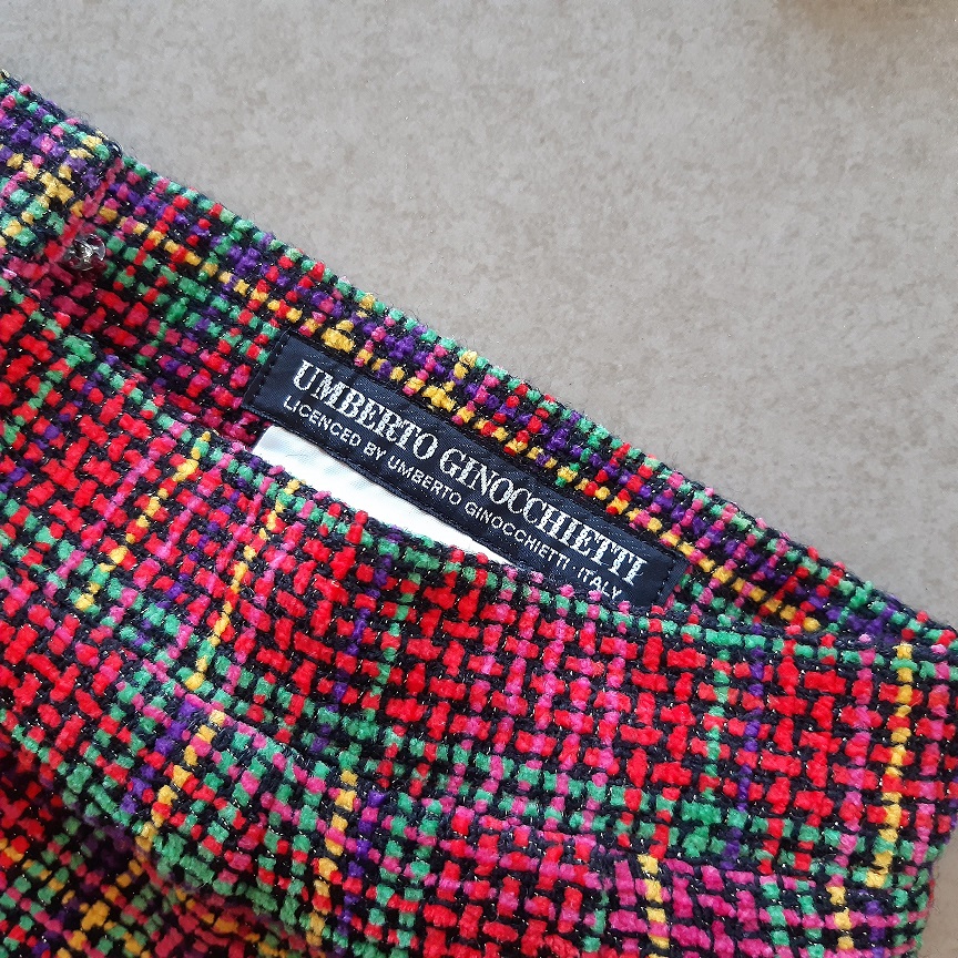 กระโปรงวินเทจทรงเอผ้าวูลทวีต จากอิตาลี