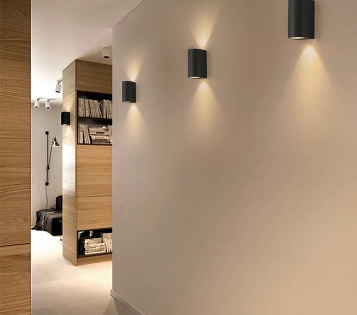 โคมแอลอีดี ติดผนัง สำหรับภายใน ขนาด 1 วัตต์ แสงเหลือง