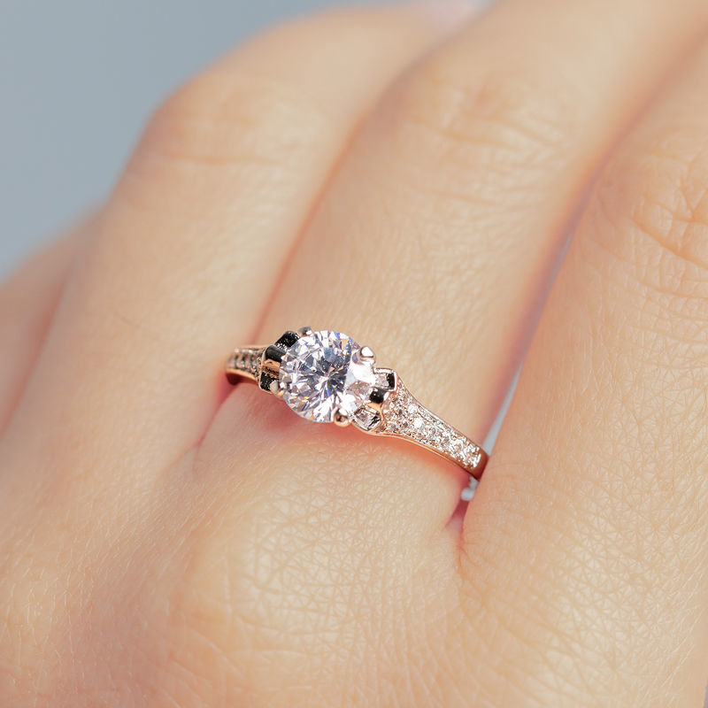 DIAMOND 18K WHITE GOLD RING แหวน เพชร ทอง 18K Pre-order