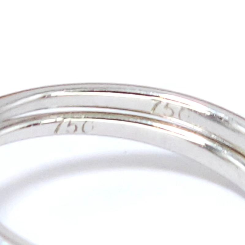 🚫ปิดการขาย(SoIdOut)🚫แหวนทองคำขาว 18K เพชรเกสร 2 ตัง 1 เม็ด 1.5 ตัง 6 เม็ด 0.5 ตัง 21 เม็ด รวม 21.5 ตัง น้ำ 96-97 ความสะอาด vvs-vs แหวนแยกเป็น 2 วงได้ ไซส์ 47.5 น้ำหนัก 2.57 กรัม ราคา 6990.-(Net)