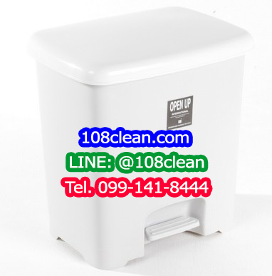 ถังขยะเท้าเหยียบ ทรงเหลี่ยม 30 ลิตร