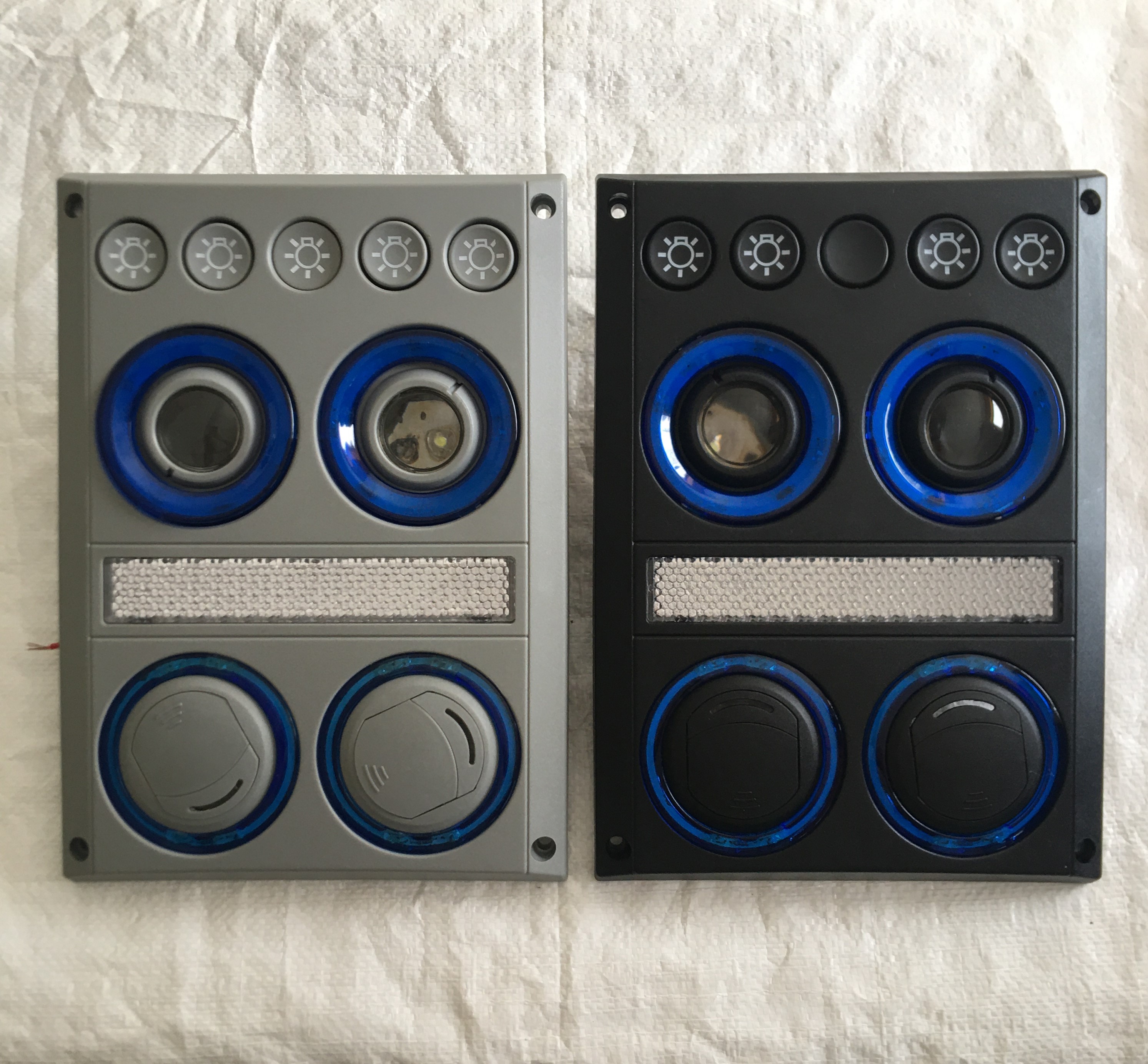 แผงแอร์KK#2 ลูกอิตัลตาใหญ่LEDน้ำเงิน 24V