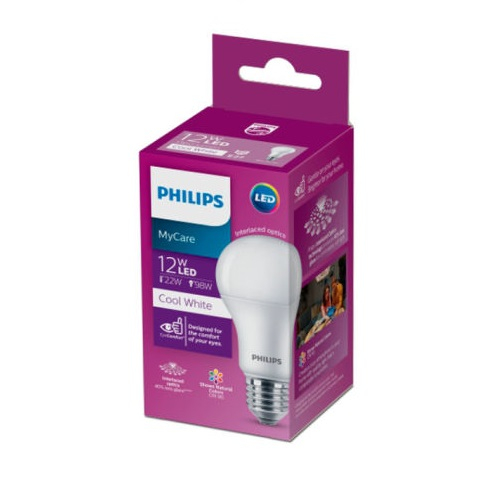 Philips หลอด LED Bulb 12W แสงขาว แสงส้ม แสงคลูไวท์ CoolWhite PHILIPS LED BULB A60 E27 A1