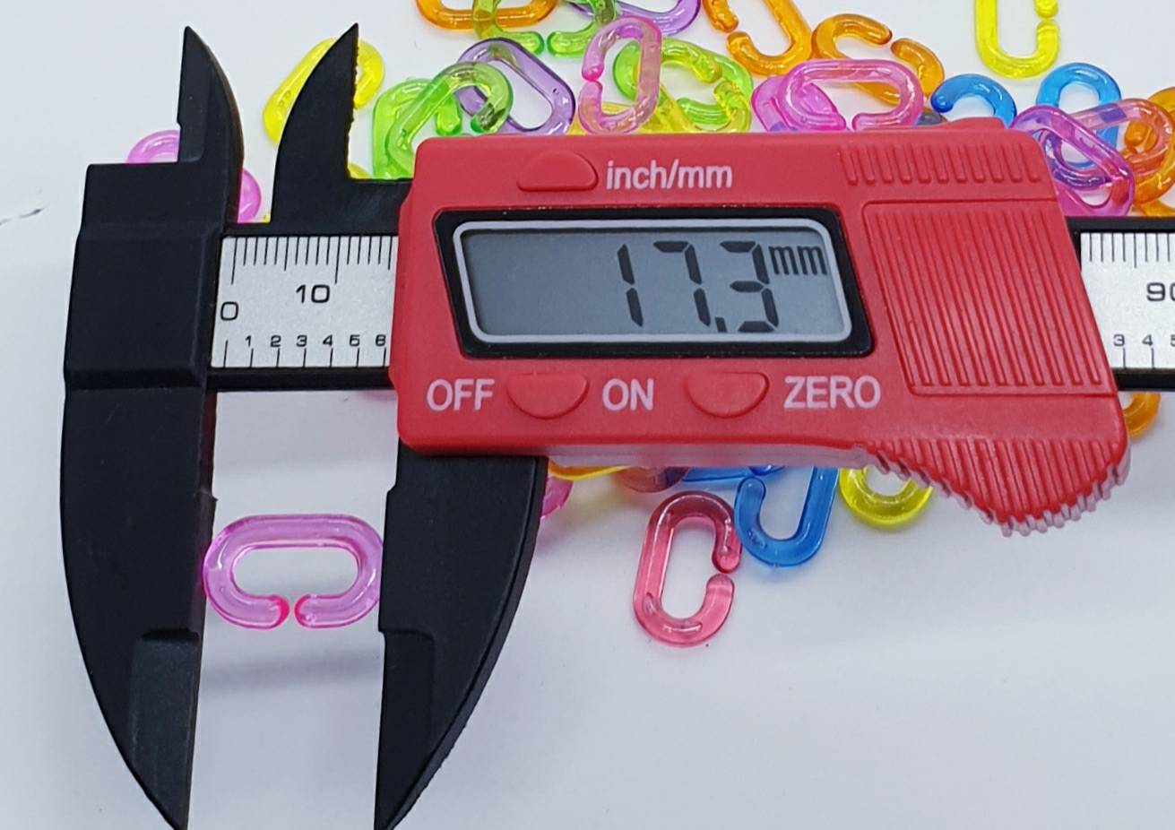 โซ่ C เล็กใสแยกสี