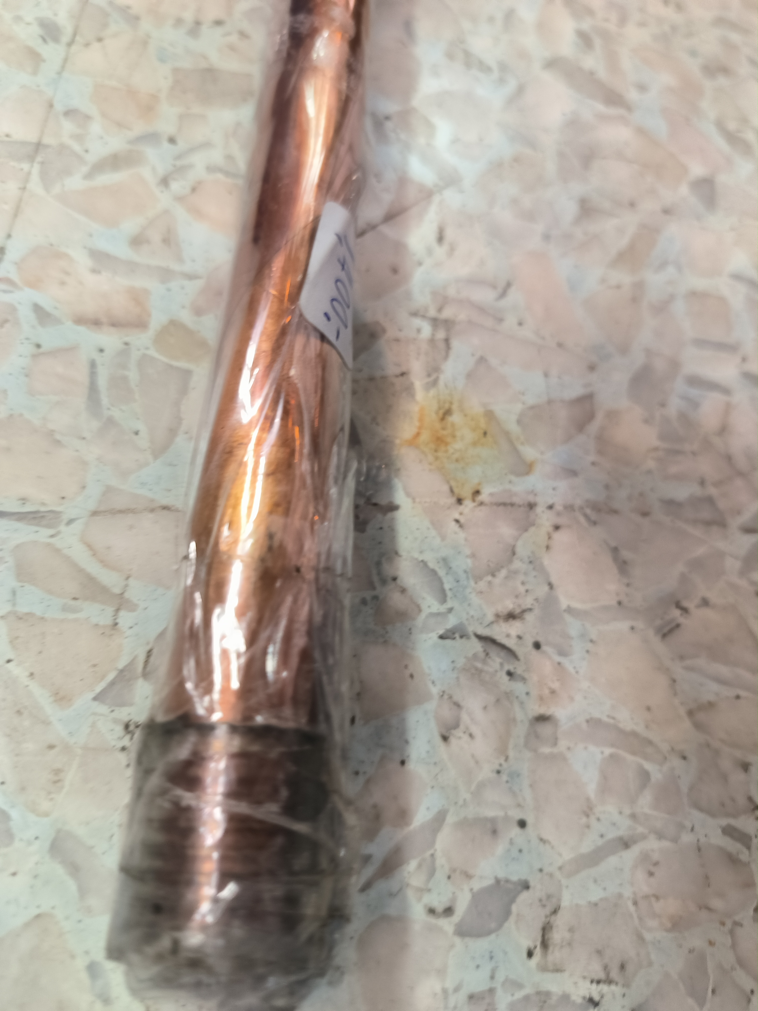 กราวหรอดชุบแดง เกลียวหัวท้าย 1เมตร ทองแดงล้วน เกลียว2ฝั่ง Copper Electrolyzed Ground Rod Threaded 2 End Brand: Steel City