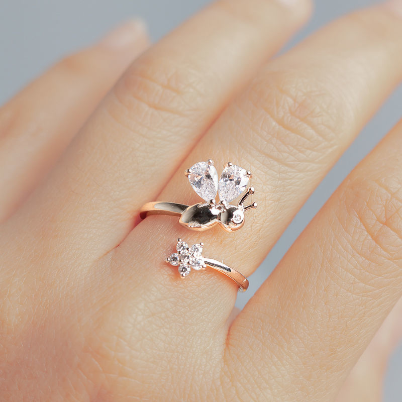 DIAMOND 18K PINK GOLD RING แหวน เพชร ทอง 18K Pre-order