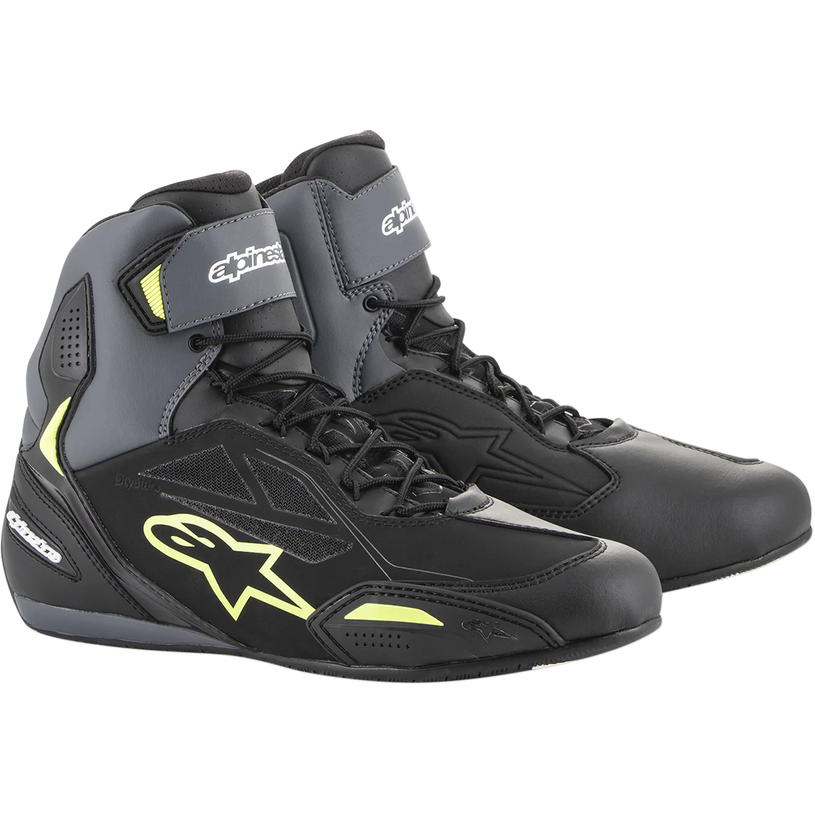 Alpinestars FASTER-3 DRYSTAR SHOES (BLACK GRAY YELLOW FLUO)