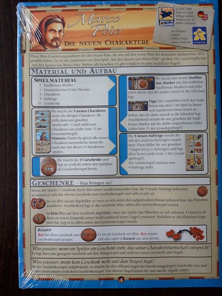 Voyages of Marco Polo: The New Characters