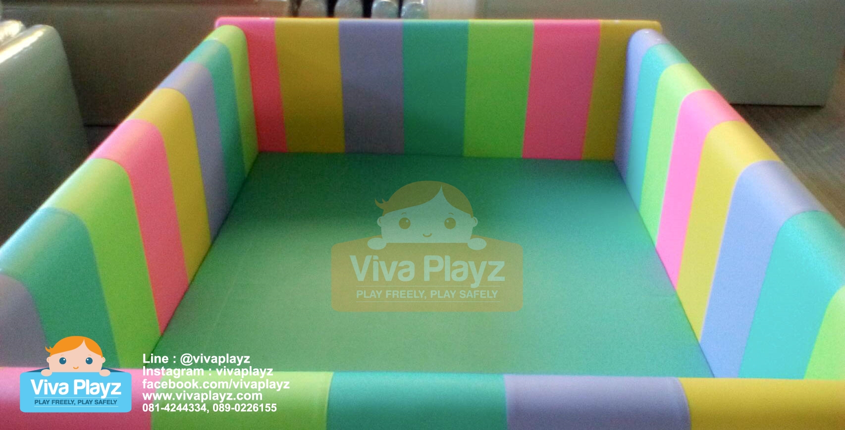 ตัวอย่างสี คอกกั้นเด็ก